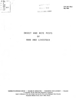 Control of insects and mite pests of man and livestock