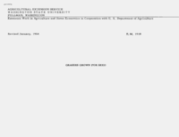 Grasses grown for seed