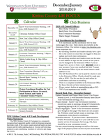 WSU Kittitas County Extension 4-H Focus, December 2018-January 2019