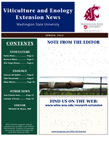 Viticulture and Enology Extension News, Spring 2013