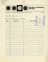 Natural sciences record