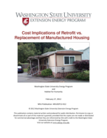 Cost implications of retrofit vs. replacement of manufactured housing