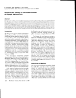 Roosevelt Elk Density in Old-Growth Forests of Olympic National Park