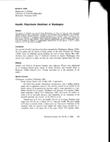 Aquatic Oligochaeta (Naididae) of Washington