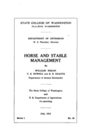 Horse and stable management
