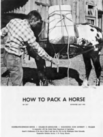 How to pack a horse