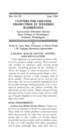Clovers for greater production in western Washington: ladino, white Dutch, alsike, and red clover