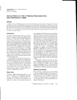 Activity Pattern of a Pair of Nesting Flammulated Owls (Otus flammeolus) in Idaho