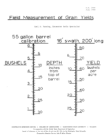 Field measurement of grain yields