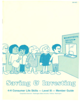 Saving and investing: 4-H consumer life skills, Level III - member guide