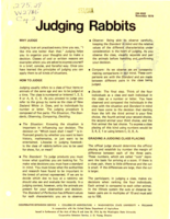 Judging rabbits