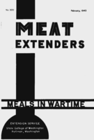 Meat extenders: meals in wartime
