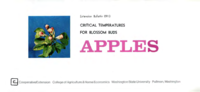 Apples: Critical temperatures for blossom buds