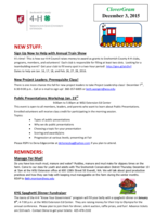 CloverGram, December 3, 2015