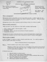 Management for better family living