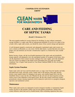 The care and feeding of septic tanks