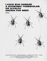 Lygus bug damage and economic thresholds on Alfalfa grown for seed