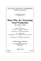 State plan for increasing food production for season of 1918