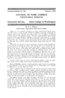 Control of some common vegetable insects