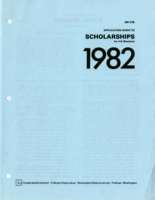 Application guide to scholarships for 4-H members, 1982