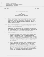 Yield grading of beef cattle