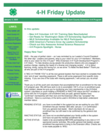 4-H Friday Update, January 3, 2020