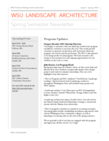 WSU Landscape Architecture, Spring 2018