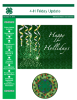 4-H Friday Update, December 21, 2012