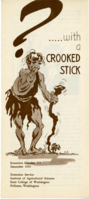 With a crooked stick