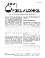 Fuel alcohol: Distillers dried grain--nutritional value
