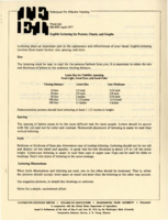 Visual aid: Legible lettering for posters, charts, and graphs