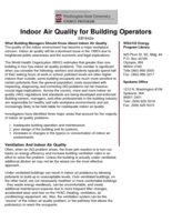 Indoor Air Quality for Building Operators
