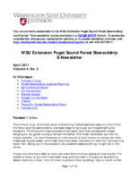 WSU Extension Puget Sound Forest Stewardship E-Newsletter, April 2011