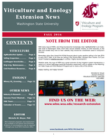 Viticulture and Enology Extension News, Fall 2016