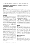 Winter Diet and Weights of Barrow's and common Goldeneye in Southcentral Washington