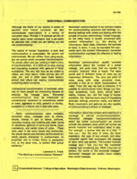 Nonverbal communication