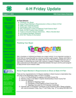 4-H Friday Update, August 17, 2018