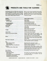 Products and tools for cleaning