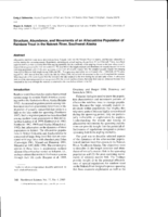 Structure, abundance, and movements of an allacustrine population of rainbow trout in the Naknek River, Southwest Alaska