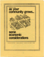 As your community grows--Some economic considerations.