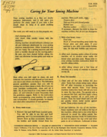 Caring for your sewing machine