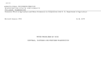 Weed problems by site: central, eastern and western Washington