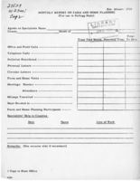 Monthly report on farm and home planning