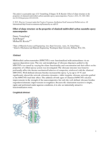 Effect of silane structure on the properties of silanized multiwalled carbon nanotube-epoxy nanocomposites