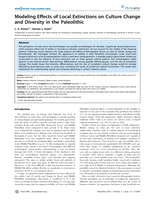 Modeling Effects of Local Extinctions on Culture Change and Diversity in the Paleolithic