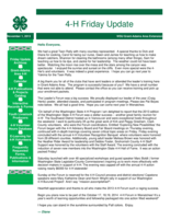 4-H Friday Update, November 1, 2013