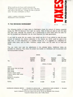 Taxes in Washington: Tax revision worksheet