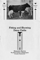 Fitting and showing dairy cattle