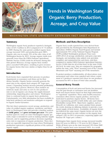 Trends in Washington state organic berry production, acreage, and crop value