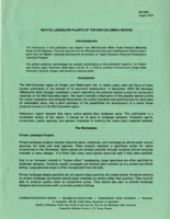 Native landscape plants of the Mid-Columbia region